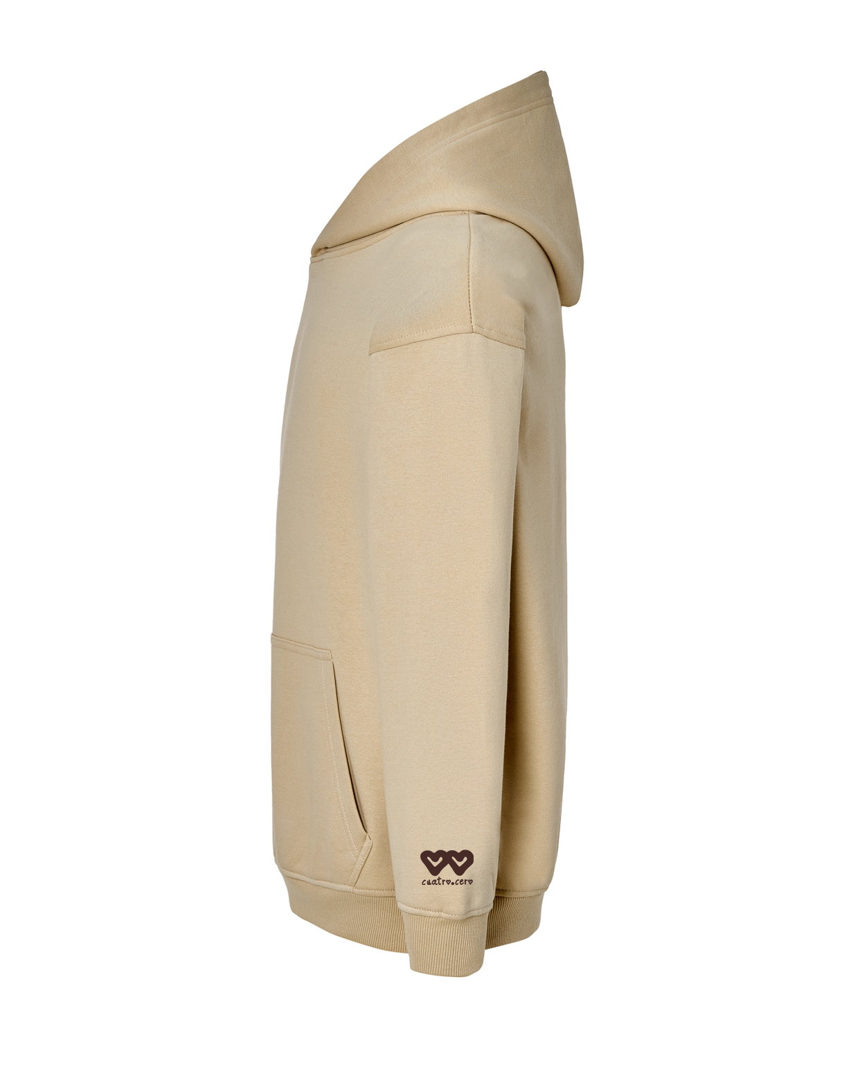 Sudadera oversize beige