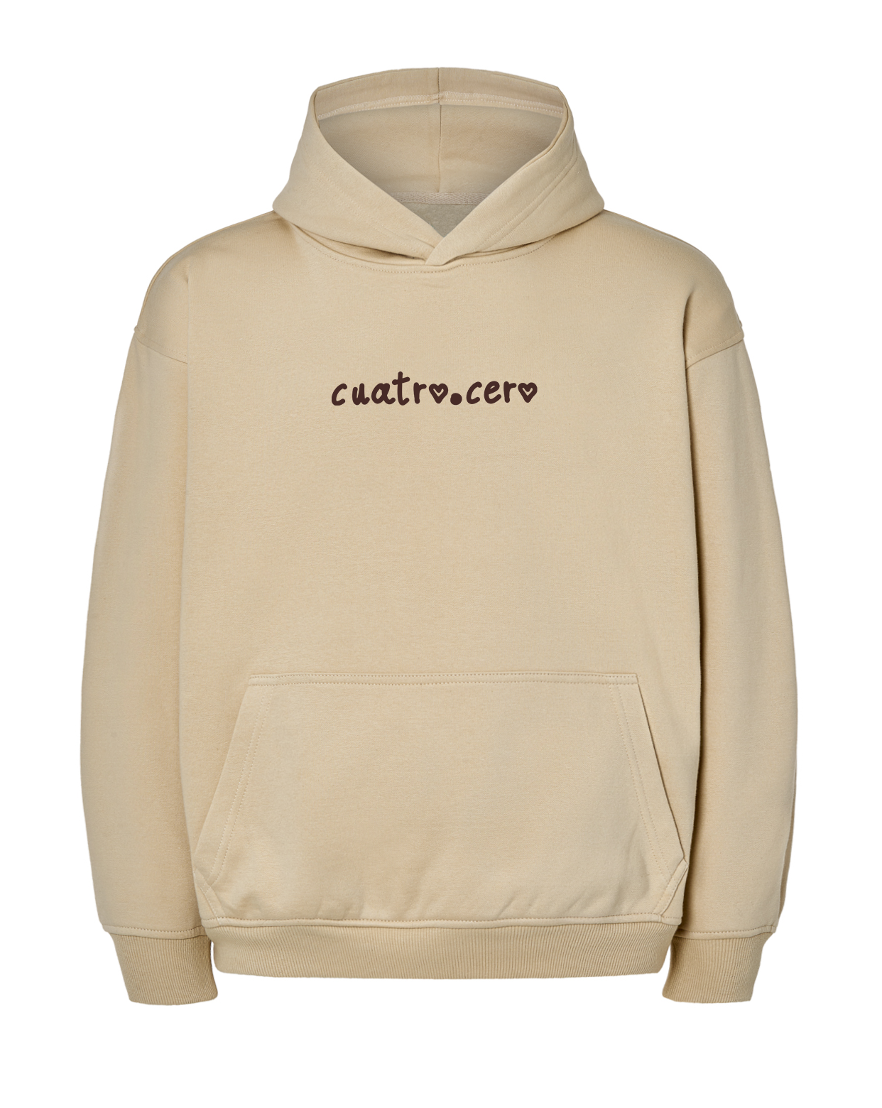 Sudadera oversize beige
