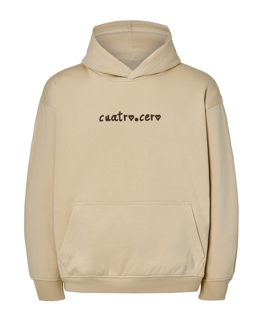 Sudadera oversize beige