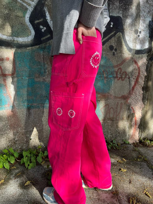 Pantalón cargo rosa